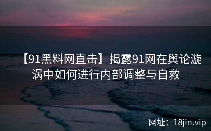 【91黑料网直击】揭露91网在舆论漩涡中如何进行内部调整与自救