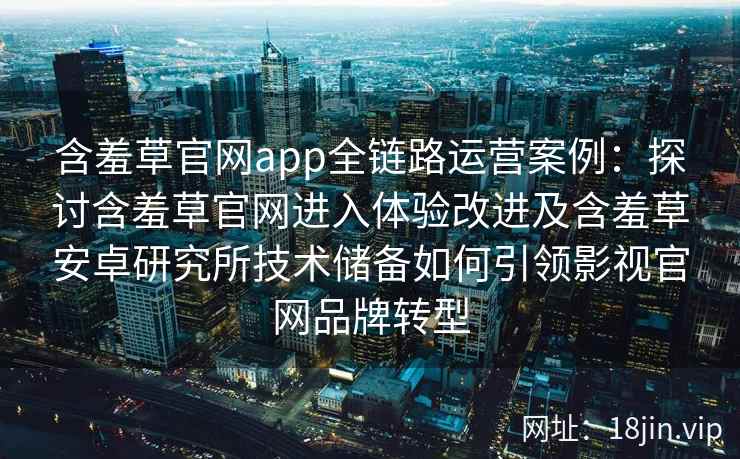 含羞草官网app全链路运营案例:探讨含羞草官网进入体验改进及含羞草安卓研究所技术储备如何引领影视官网品牌转型 含羞草官网app全链路运营案例:探讨含羞草官网进入体验改进及含羞草安卓研究所技术储备如何引领影视官网品牌转型